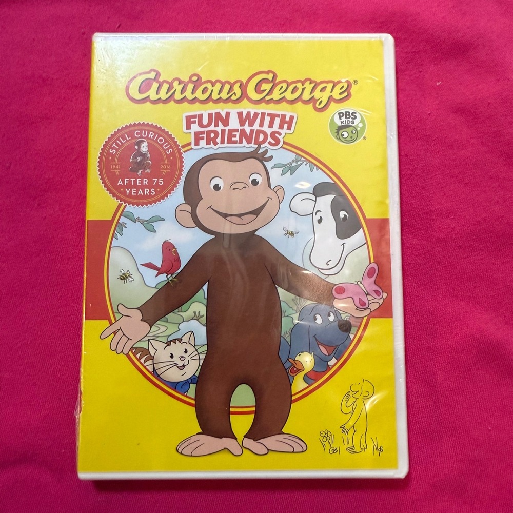 Curious George Fun With Friends DVD PBS Kids Animated Childrens Movie